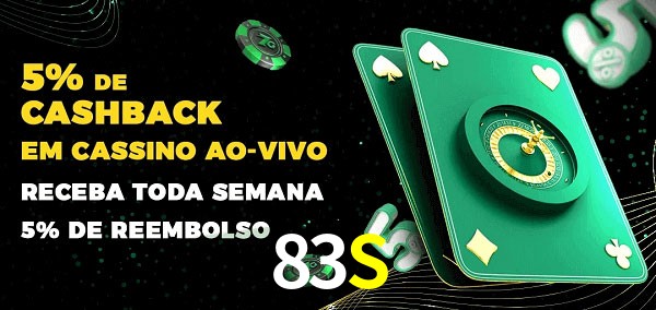 Promoções do cassino ao Vivo 83S